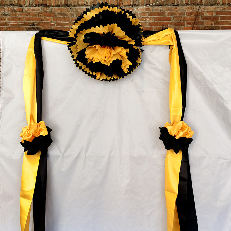 殡葬用品灵车车头花祭祀扎花殡仪馆车头花纸扎纸活河北厂家供应