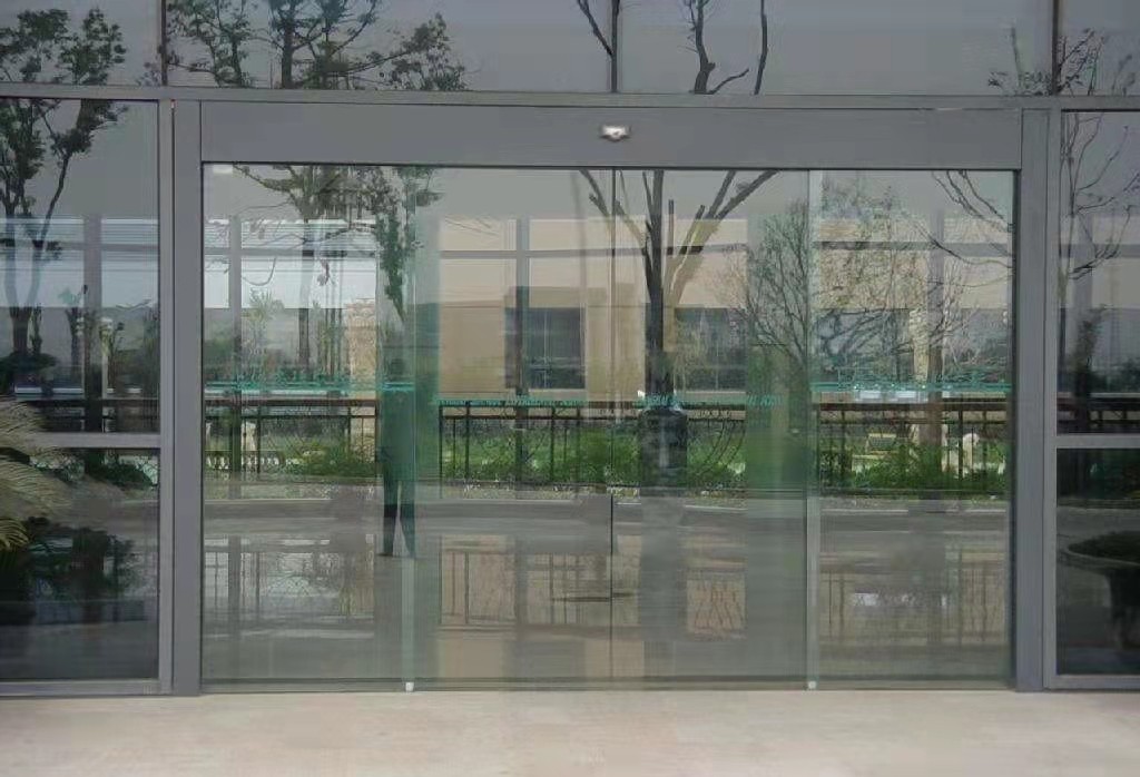 自动感应门玻璃电动门指纹感应玻璃门平开玻璃门电动门厂家