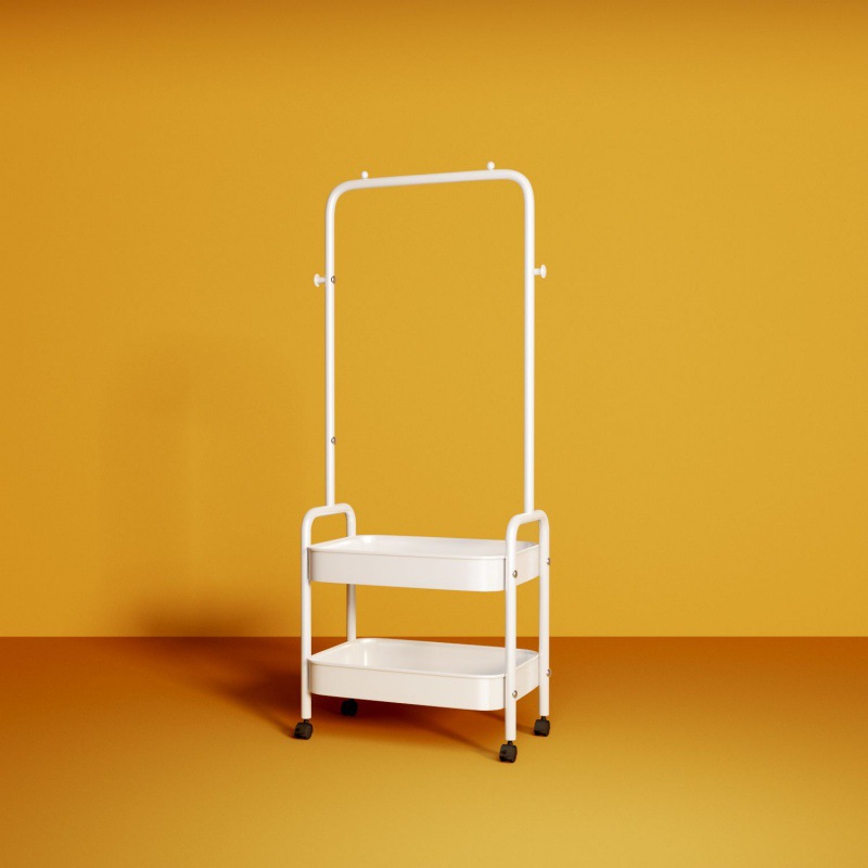 衣架卧室落地家用移动衣帽架多功能收纳置物架简易挂衣架晾衣架子