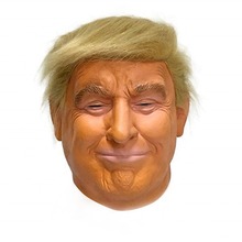 美国总统特朗普面具万圣节乳胶人物头套面具派对扮演舞台演出道具