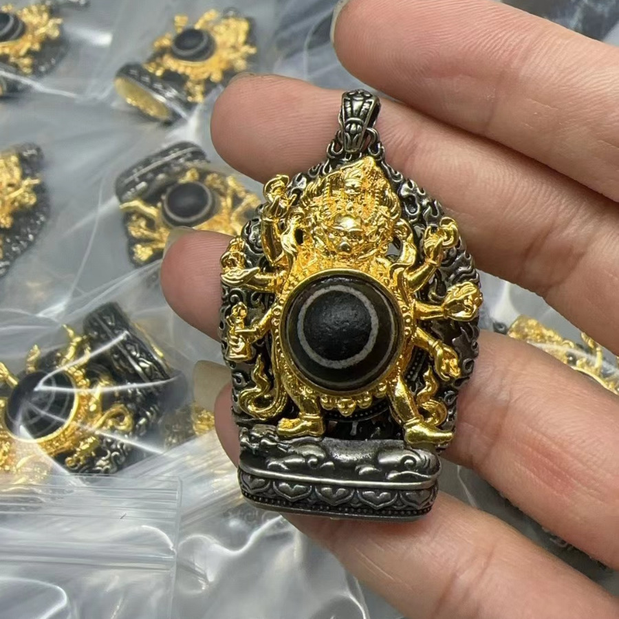 tibet dzi pendant tibetan yamantaka one-glance pendant crafts accessories french eye men‘s and women‘s pendant crafts