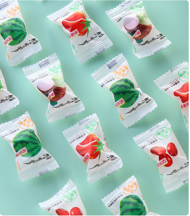 好利源脆皮鲜乳球水果夹心软糖奶糖散装结婚喜糖果零食批发-阿里巴巴