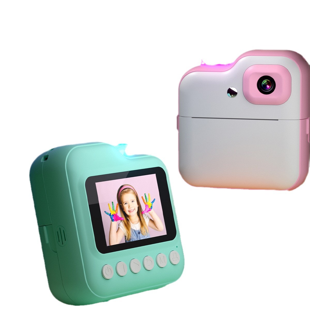 New Polaroid Children's Digital Camera Cute Cartoon Mini Kids Toy Hd Print Camera Gift