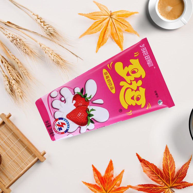 深晖豆逗学生早餐奶整箱200ml*16盒草莓奶酸牛奶儿童奶乳酸饮料