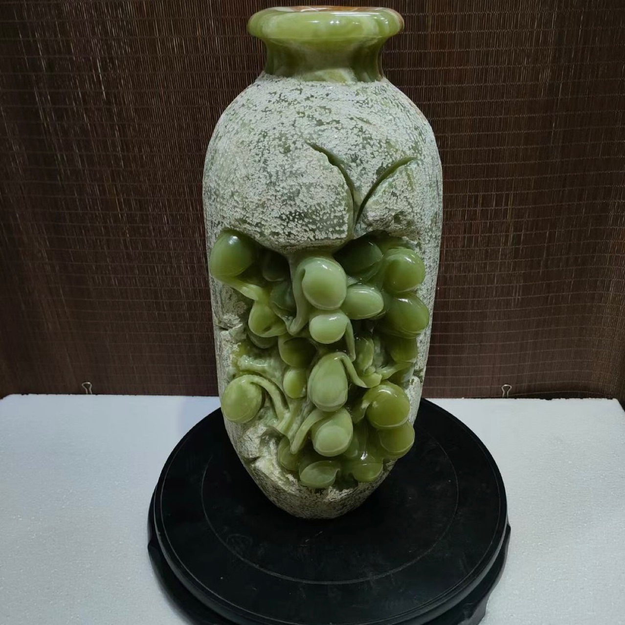 bzhao宝兆 花瓶摆件天然阿富汗工艺品家用客厅乔迁新居礼品玉石