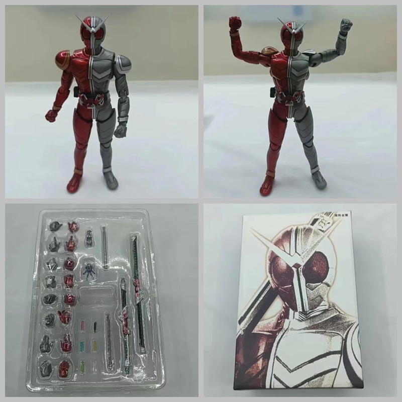 shf 假面骑士 炙热金属形态 真骨雕 关节可动sb手办人偶 模型 盒