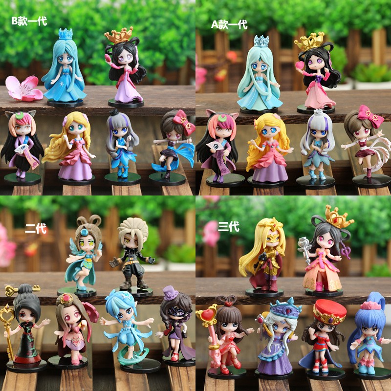 第三弹叶罗丽新款手办盲盒冰灵公主女孩动漫公仔汽车摆件蛋糕装饰