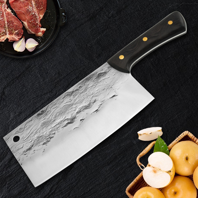 手工锻打菜刀大片刀不锈钢切片刀切菜中式厨师专用刀厨刀锋利菜刀