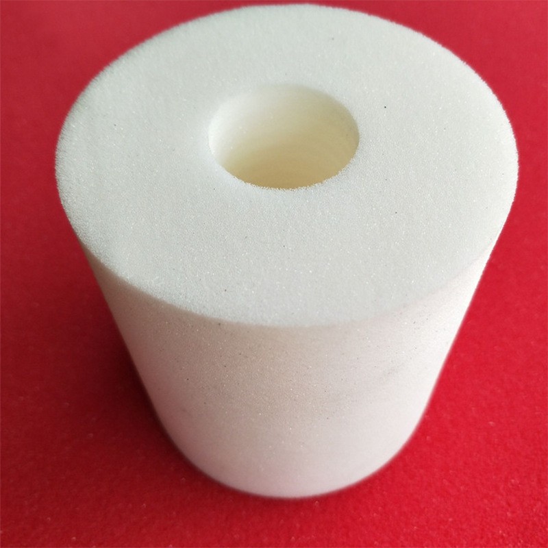 机器辊轮转轴白色海绵空心管内径3cm*8cm长度40cm聚氨酯吸墨海棉