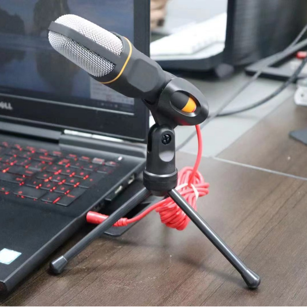 sf666麦克风台式电脑笔记本专用声卡直播唱歌pk降噪录音麦手持