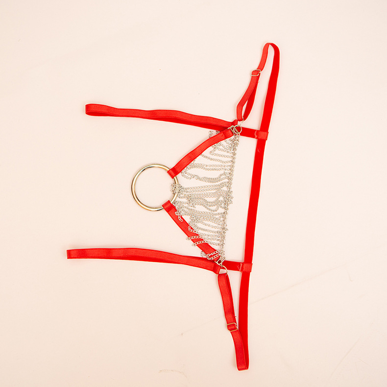 欧美性感钢环丁字裤男士内裤情趣透明低腰无痕诱惑床上猛男内裤