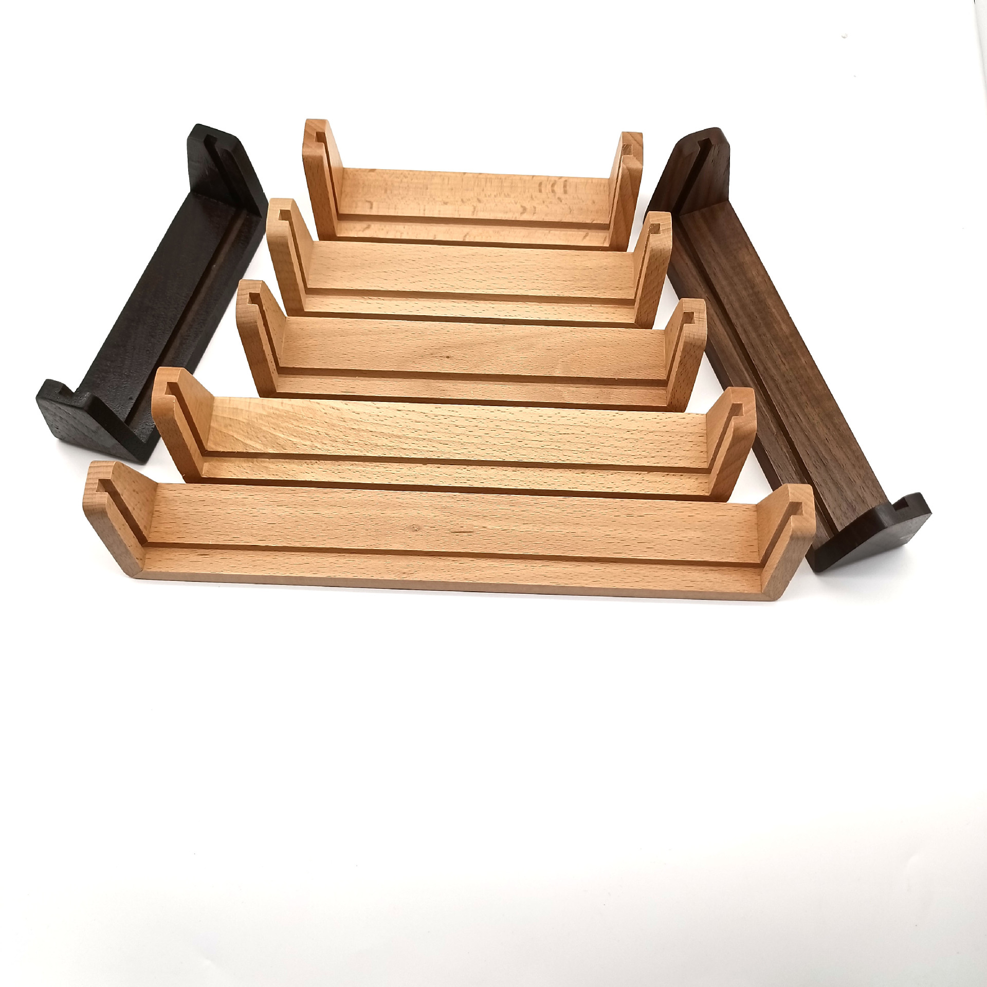 厂家批发长方形底座 台历会议牌木底座 实木菜单木底座u型底座