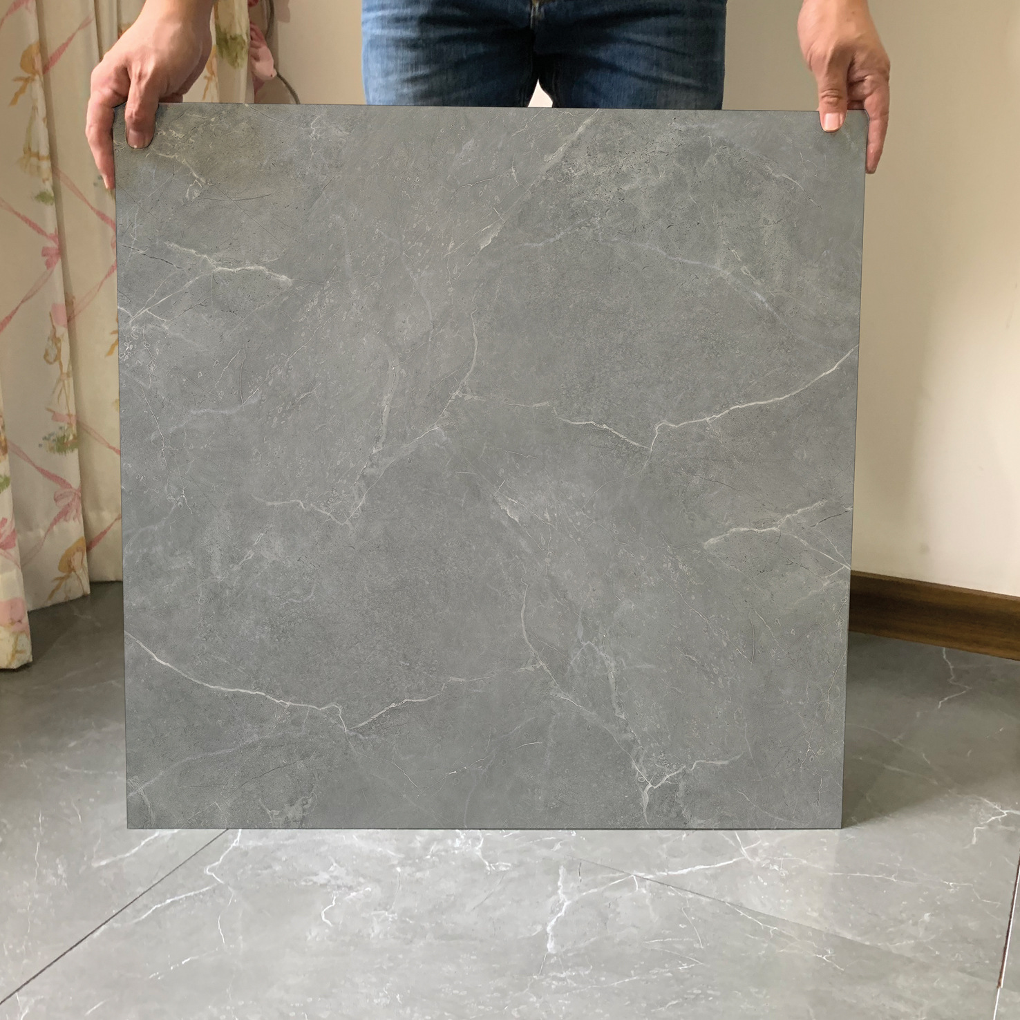 Stone Pattern Floor Stickers Self-Adhesive Non-Slip Wear-Resistant PVC Floor Cement Floor Directly Spread Plastic Plastic Flooring