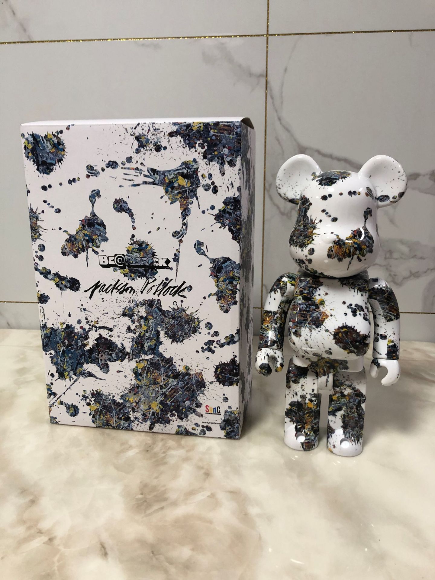 bearbrick暴力熊空山基2gdaniel arsham联名暴力熊电镀关节响400%