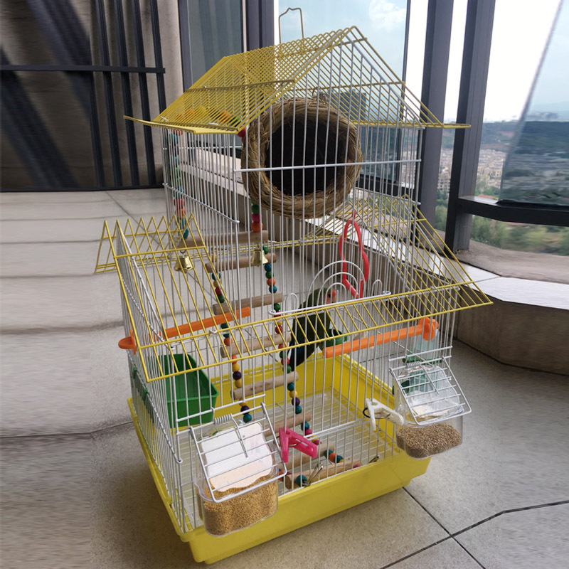 鹦鹉鸟笼大号豪华双层巨型小城堡兔子笼子别墅家用黄鸟繁殖笼超大