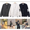 Cyndi Same item Heavy TB knitting Cardigan Autumn Versatile College wind sweater jacket coat wholesale