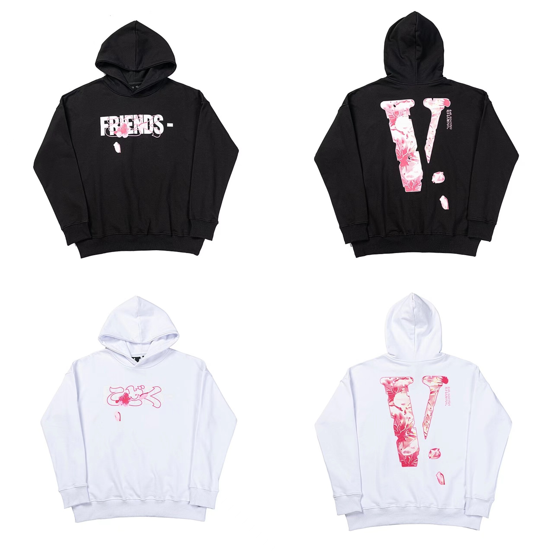 美式复古潮牌vlone王一博同款连帽卫衣男女同款-阿里巴巴