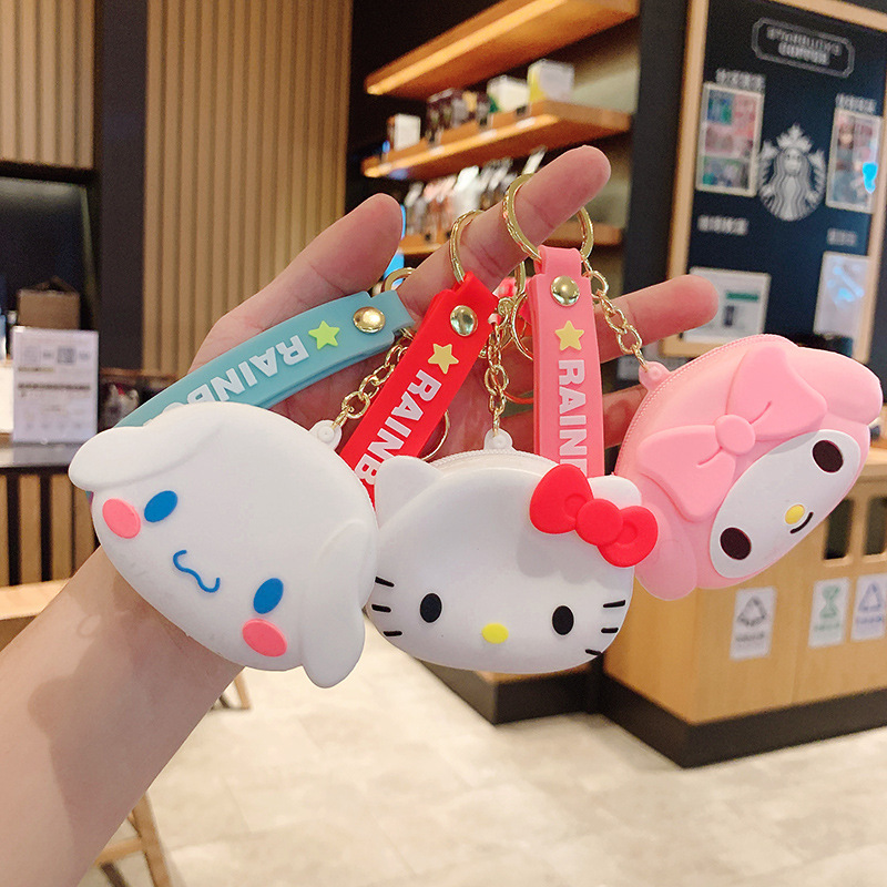 Cinnamoroll Babycinnamoroll Melody Coin Purse Keychain Cute Child Storage Mini Ornaments Small Pendant Key Chain Wholesale