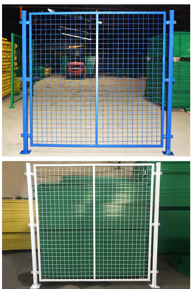 车间通道安全护栏车间栅栏仓库围栏铁丝网厂区围栏工厂铁网片围栏