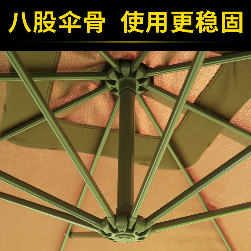 Yrg Outdoor Sunshade with Mosquito Net Mosquito Net Courtyard Garden Sun Umbrella with Zipper Mesh Umbrella Net Cover