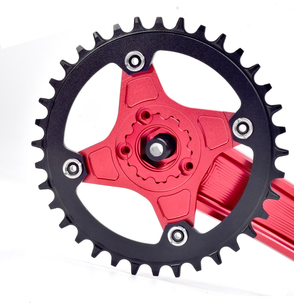 fovno 山地自行车曲柄104bcd转gxp铝合金cnc曲柄装30-38t齿盘配件