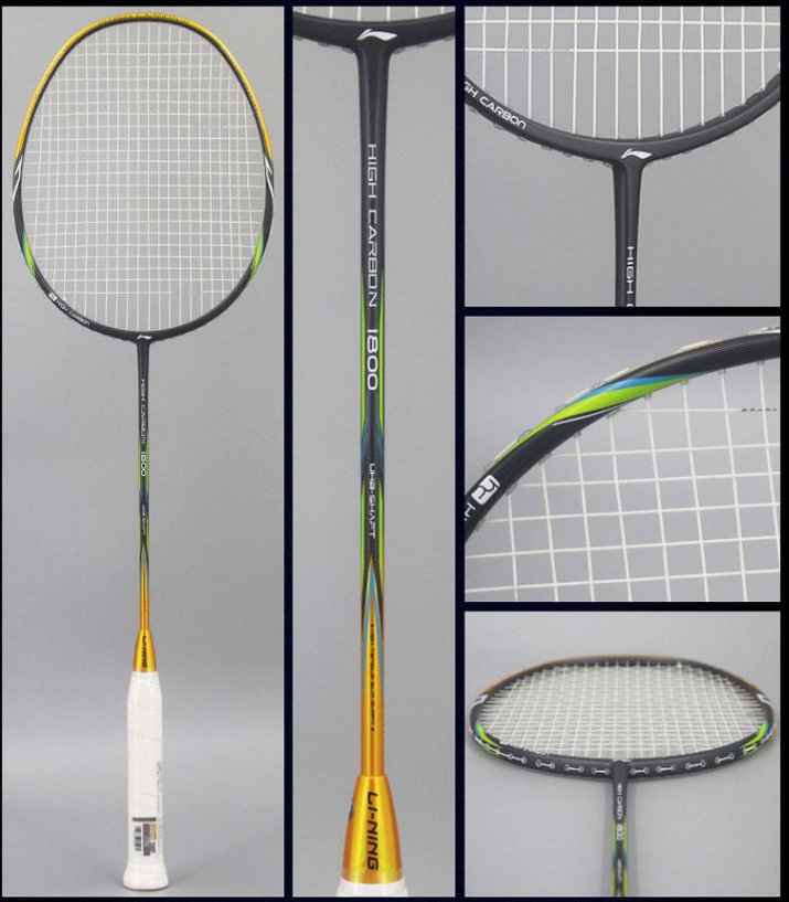 李宁羽毛球拍羽毛球拍正品全碳素进攻碳纤维专业级单只空拍未穿线