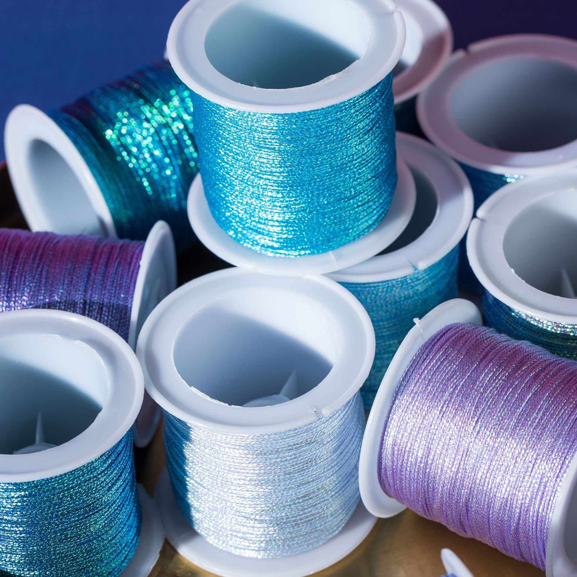 Metallic Yarn Embroidery Thread Wholesale Metallic Yarn Multiplied Yarn Magic Line Color DIY Knitting Accessories Hand-Knitted Rope