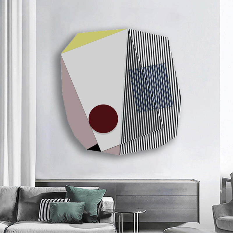 亚克力装置实物画现代简约客厅装饰画轻奢餐厅壁画样板间卧室挂画