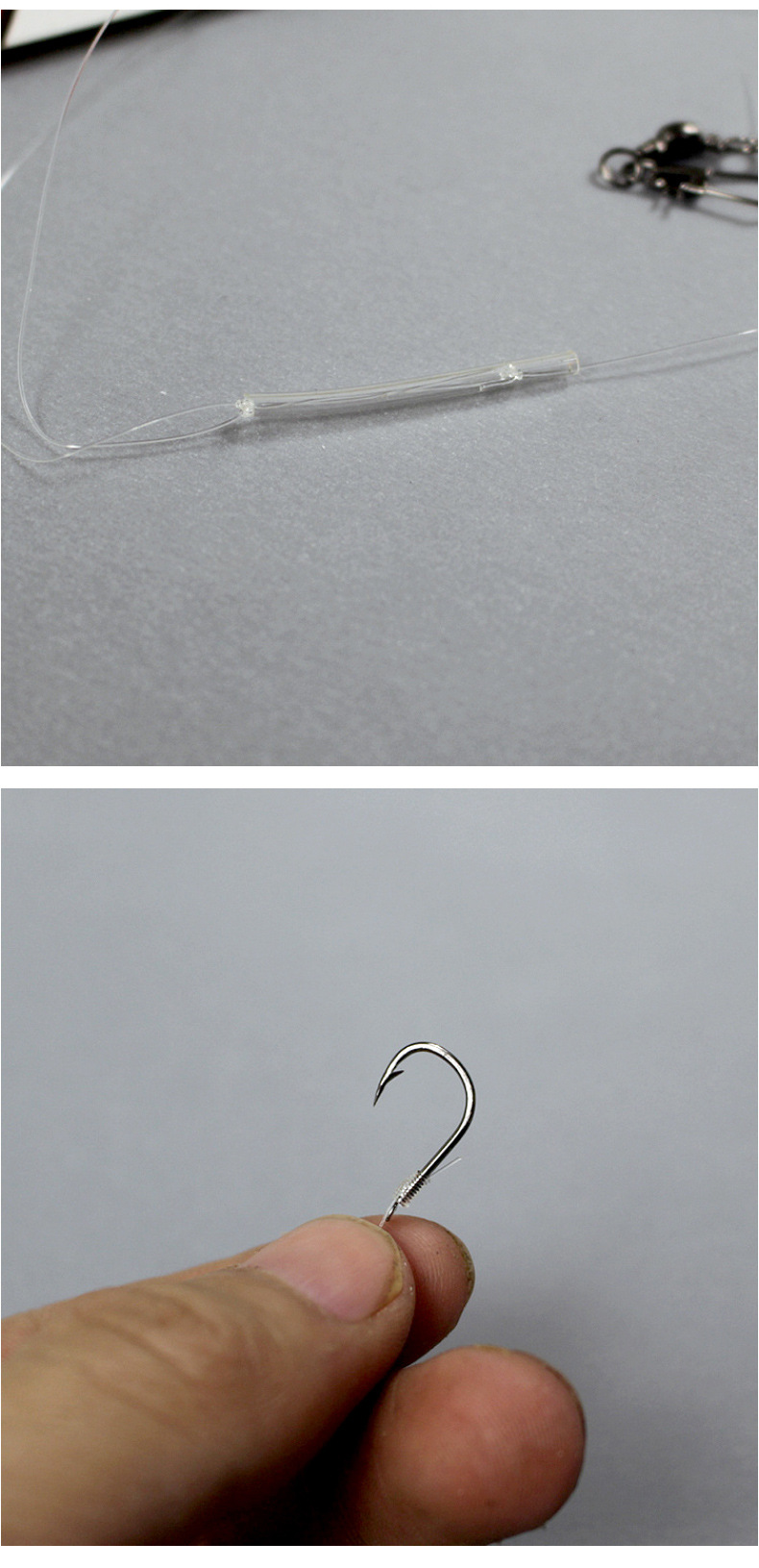 勤河缘 h型伊势尼伊豆串钩有倒刺鱼钩绑好的仕挂对钩防缠绕串钩