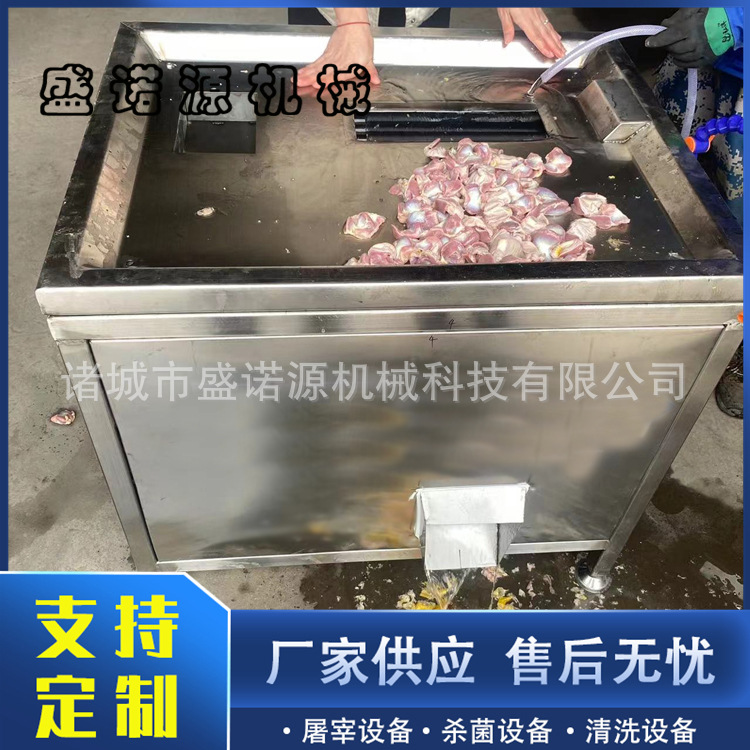 诸城厂家供应鸡剥胗机 全自动剥胗机设备 四辊双室鸡胗去黄皮机器