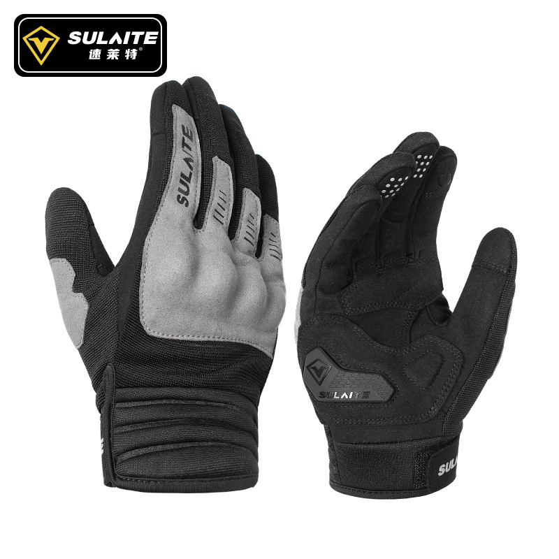 Speedite G3 Motorcycle Riding Gloves Spring and Summer Full Finger Stairs Cloth Breathable Pvc Boxing Protective Conductive Touch Screen Gloves