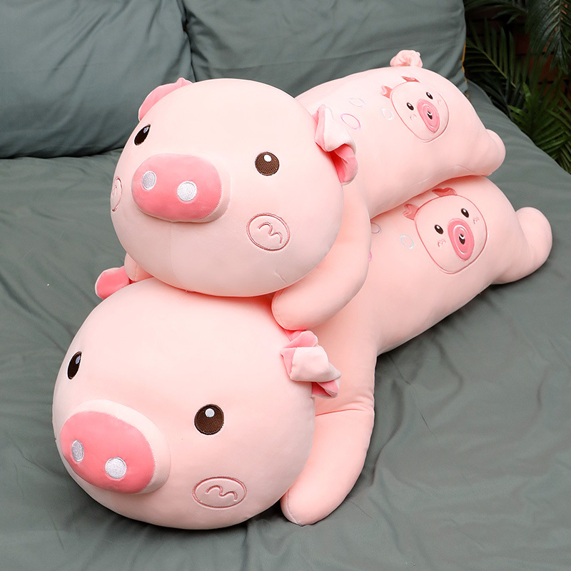 跨境创意泡泡猪公仔大号毛绒玩具批发小猪抱枕趴趴猪玩偶摆摊