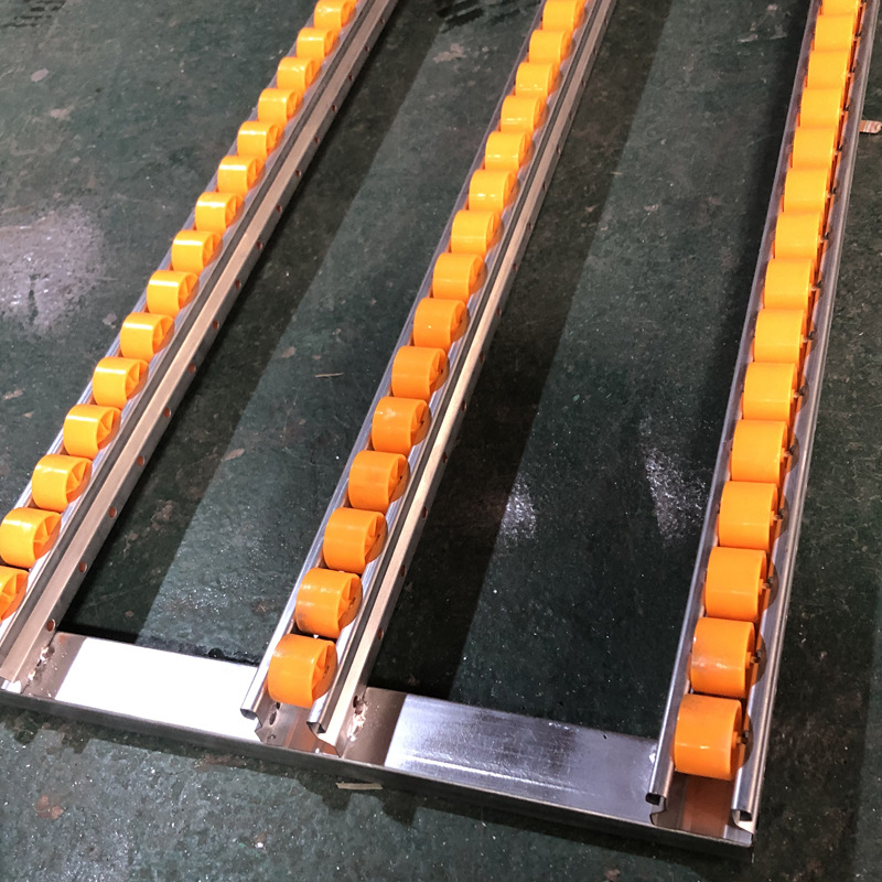 厂家定制仓储流利条滑轮卸货滑梯无动力滚筒下货袋装箱装轻松搬运