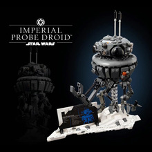 跨境99918星球系列帝国探测机器人拼装拼插小颗粒积木模型玩具