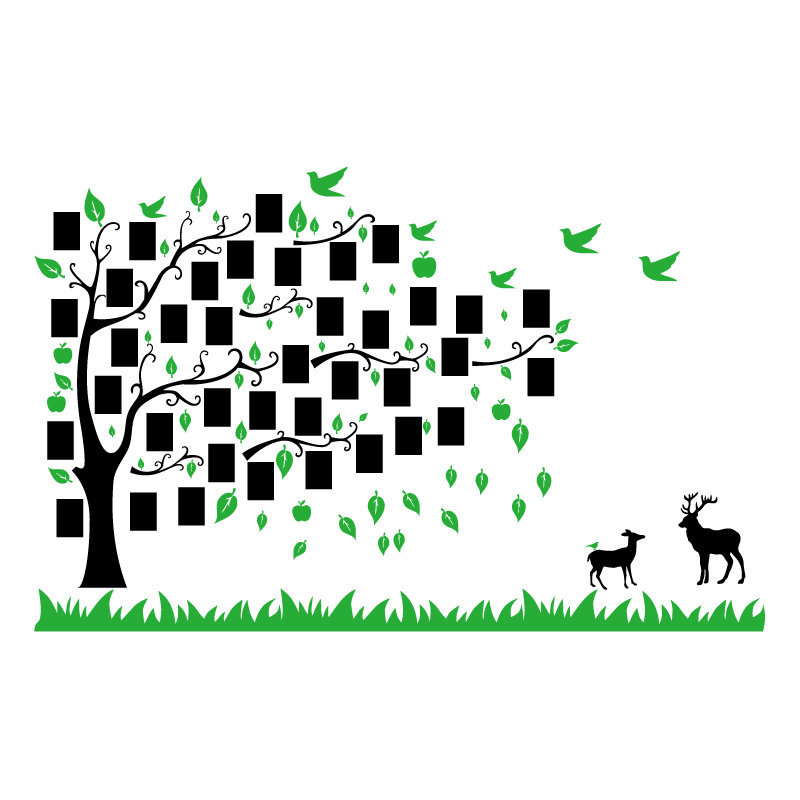 大树照片墙贴相片树公司办公工室文化墙装饰学校教室布置员工风采