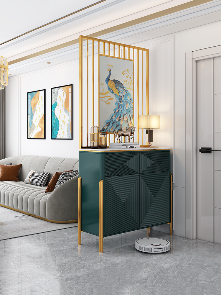 玄关隔断柜雕花屏