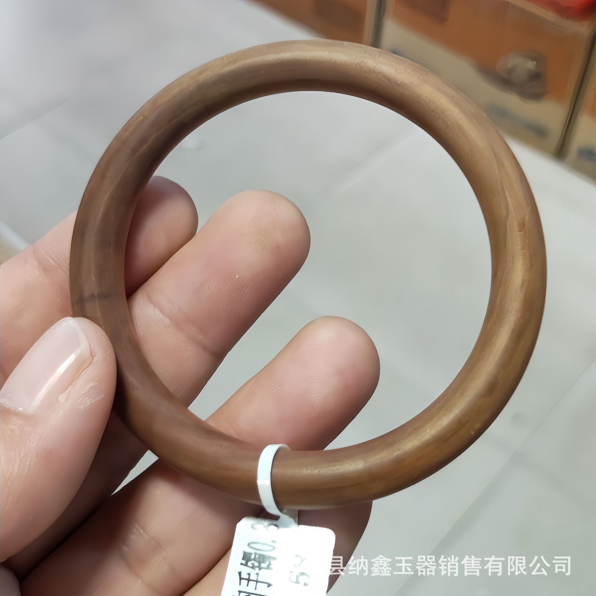 厂家批发木艺文玩天然正品印度迈索尔沉香木手镯老檀香檀木手镯