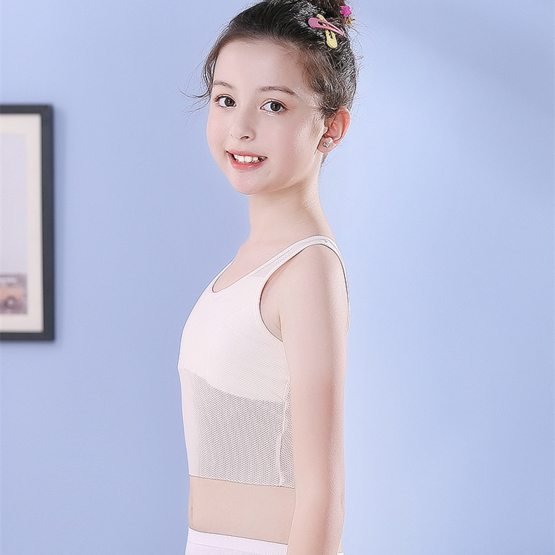 女孩发育期内衣夏季儿童小背心学生青春期大童少女文胸薄款末代尔