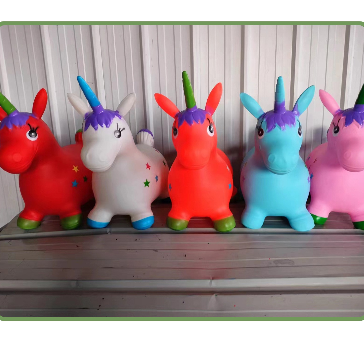 Factory Direct Sales PVC Children's Inflatable Toys Jumping Horse Jumping Cow Jumping Deer Can Issue Special Tickets