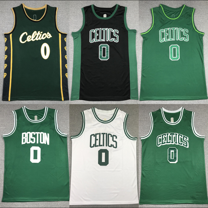 外贸批发凯尔特人0号塔图姆球衣tatum篮球服复古篮球衣-阿里巴巴