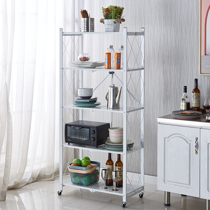 Installation-Free Kitchen Storage Folding Racks