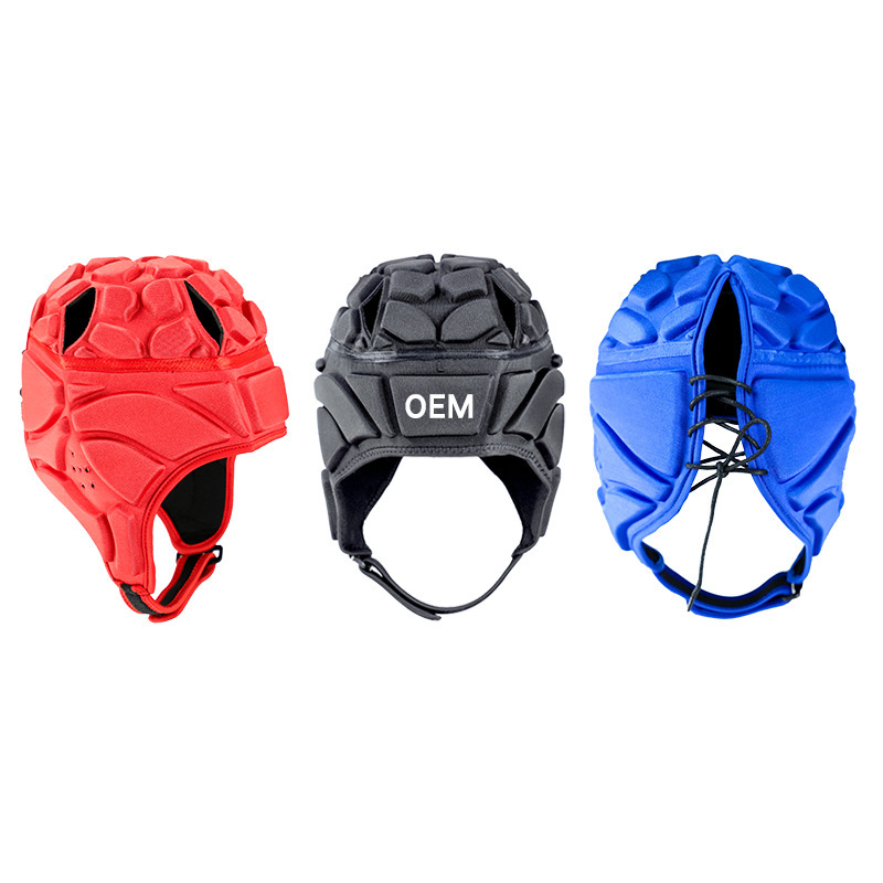 Goalkeeper Helmet Rugby Helmet Goalkeeper Hat Crashproof Cap Head Protection Sets Sports Helmet Eva Sponge Helmet