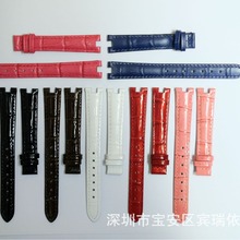 真皮表带适配T126嘉丽小美人手表链12MM14MM多种颜色源头厂家直供