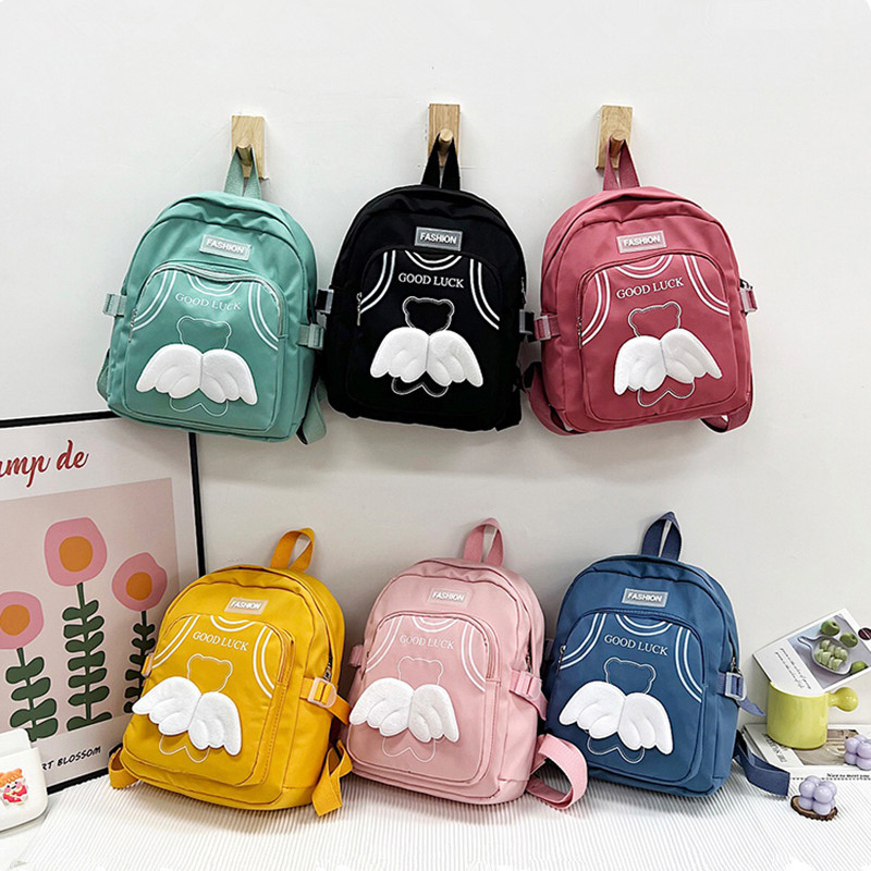 夏季新款儿童双肩包潮小翅膀学生书包可爱儿童幼儿园学前宝宝背包