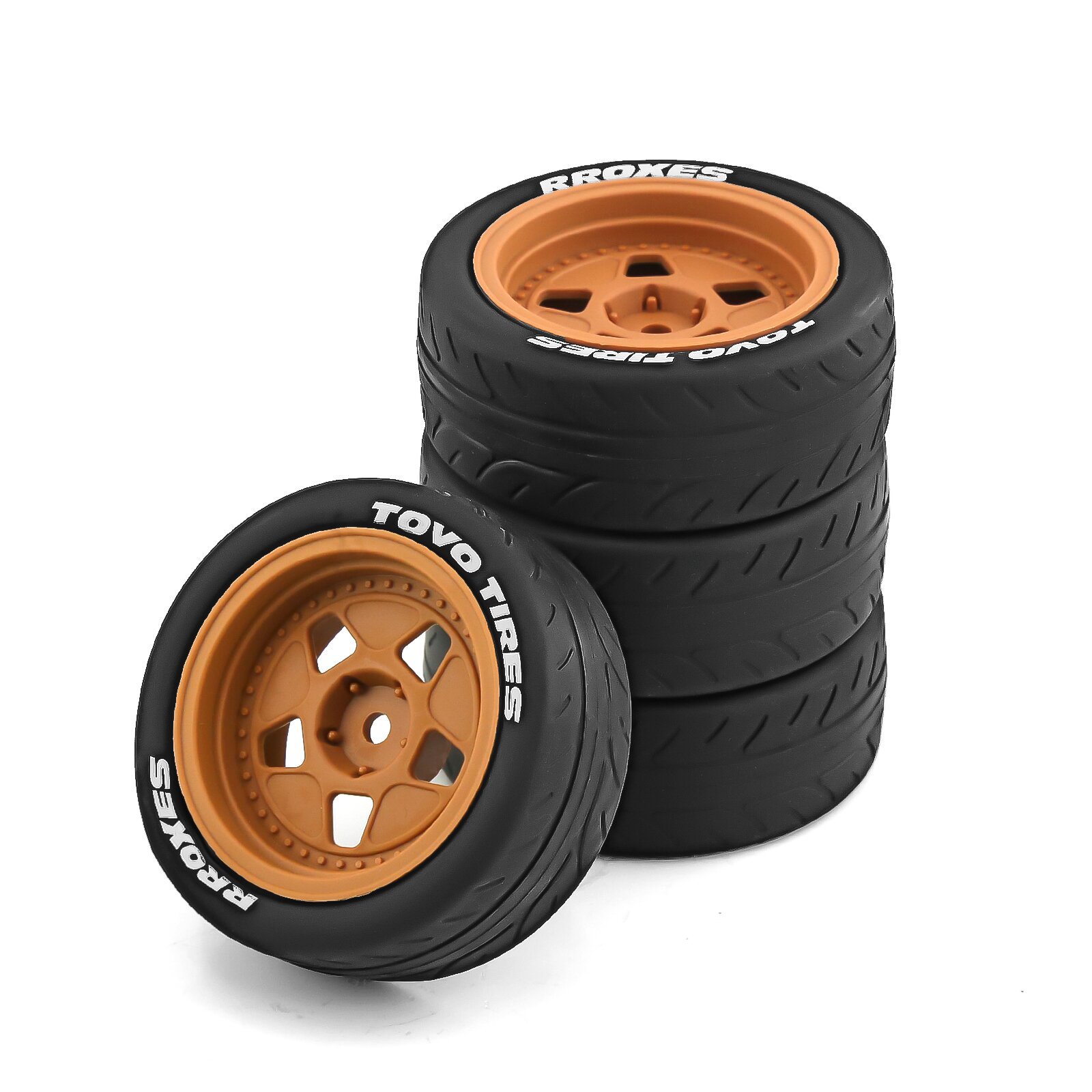 hpi京商田宫1比10 wrc遥控冠军嘉年华拉力轮毂平跑轮胎xv01 tt02