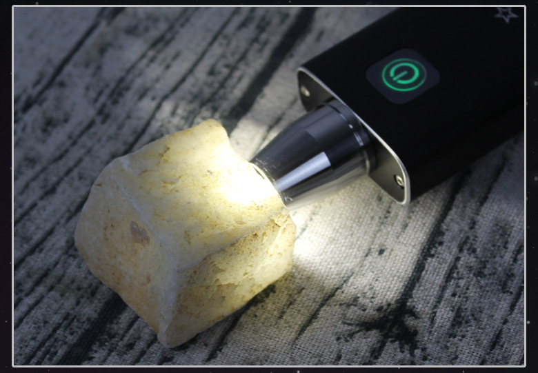 强光充电手电筒高亮照玉石翡翠鉴定三光源蜜蜡水晶荧光剂检测手电