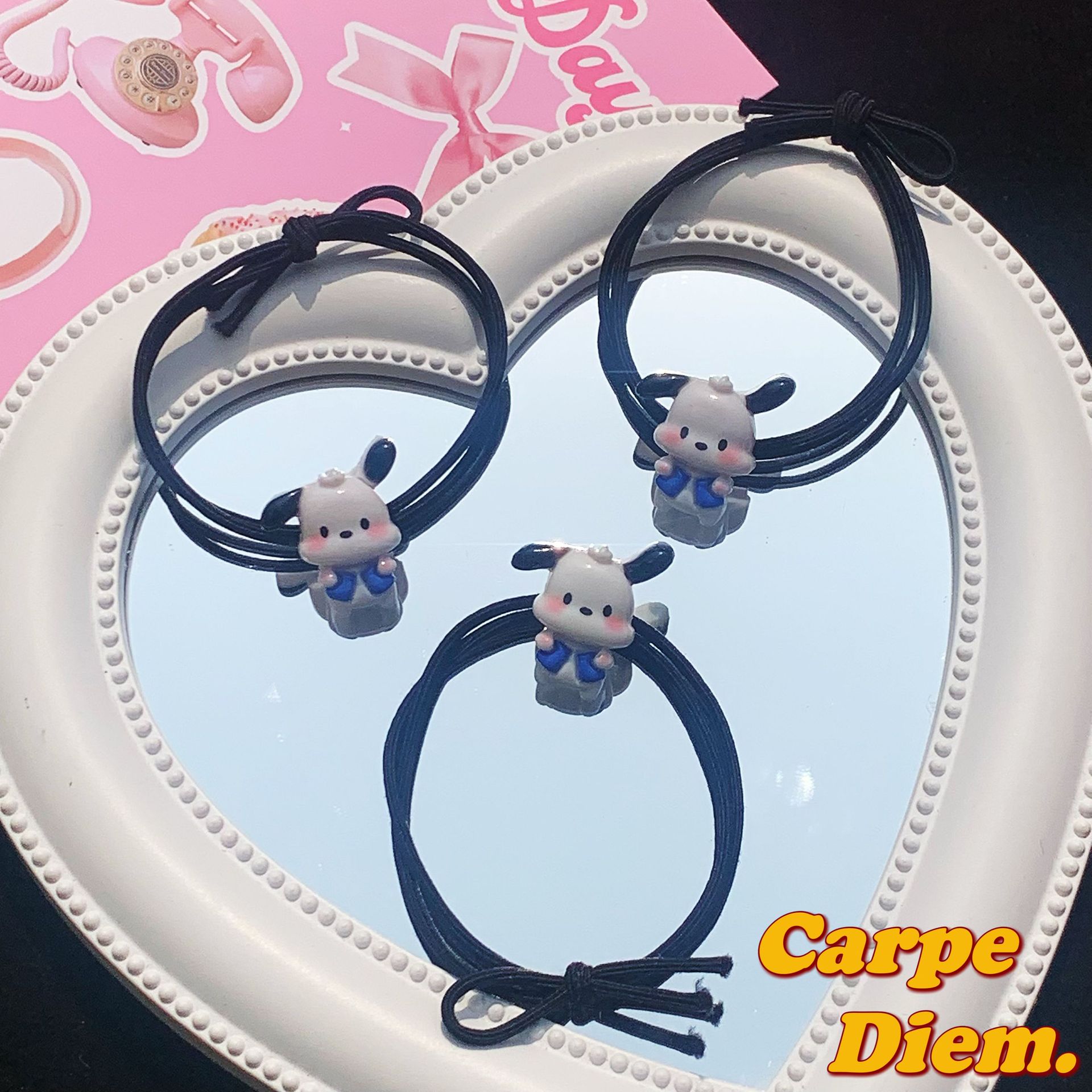Cute Blue Clothing Pacha Dog Bb Clip Hair Rope Cartoon Ins Girl Heart Barrettes Soft and Adorable Hair Accessories Student Bang Side Clip