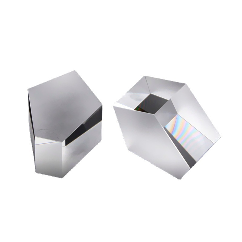 加工定制高精度光学玻璃单反相机五棱镜五面镜 ar可见光镀膜 wl