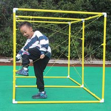 穿越电网拓展道具幼儿园感统训练钻爬网儿童体趣味运动会器材