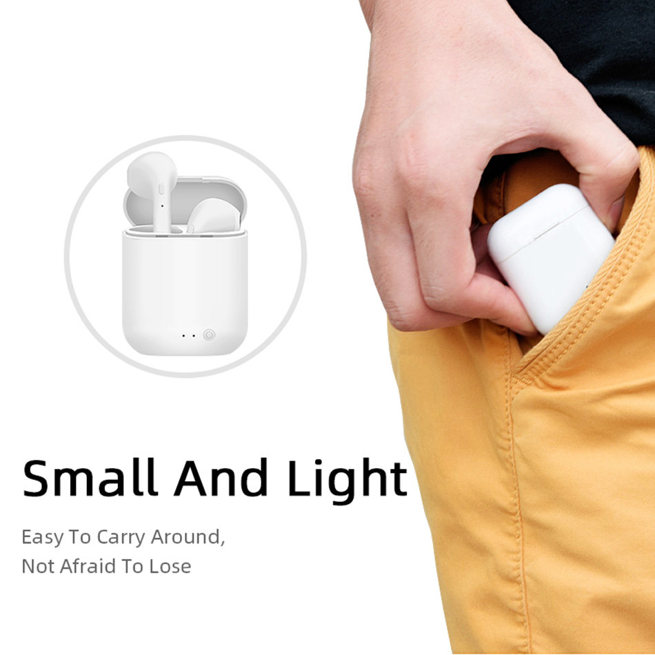 新品跨境 mini-2无线蓝牙耳机tws音乐耳机 i7s马卡龙磨砂适用苹果